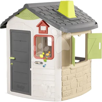 Dětský domeček Domeček Life Jura Lodge Smoby s plnými dveřmi komínem a zvonkem od 24 měsíců