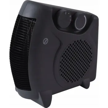 Stojací lampa Volteno ventilátorový ohřívač VOLTENO STOJACÍ-LEŽÍCÍ 1000W/2000W ČERNÝ