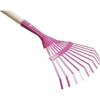 NOHEL Hrábě ploché 11 prutů dětské kovové 75cm (07652)