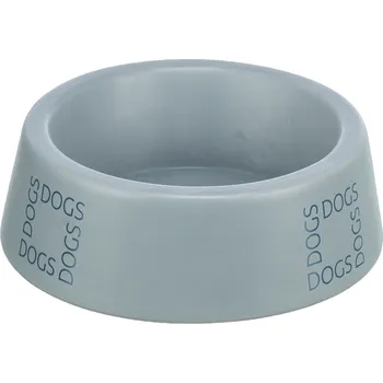 Pro psa Keramická miska pro psy s nápisem DOGS, 1 l/ø 20 cm, šedomodrá