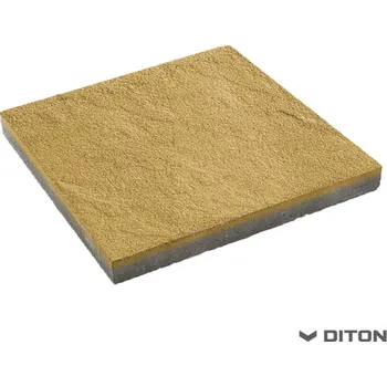 Dlažba Plošná dlažba DITON Břidlice tryskaná, reliéfní 40/40/4 - ŽLUTÁ