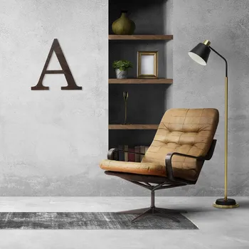 Svatební dekorace Dědova dílna Dřevěné písmeno tmavé Velikost písmene (výška): 20 cm