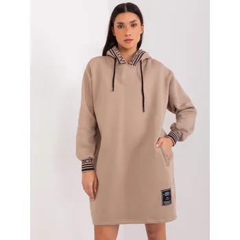Dámská tunika Tunic-RV-TU-9224.95P-Dark Beige RELEVANCE hnědá 3298525