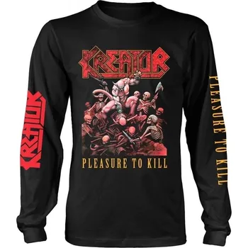 Pánské tričko Kreator Tričko Pleasure To Kill Long Sleeve Black XL
