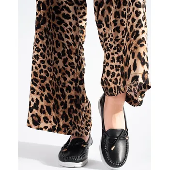 Dámské mokasíny Moderní mokasíny černé dámské platforma 38