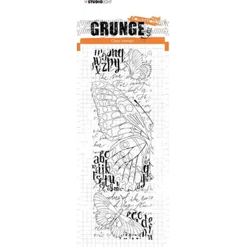 Razítko Gelové razítko Studio Light Grunge, 21 x 7,4 cm – motýl