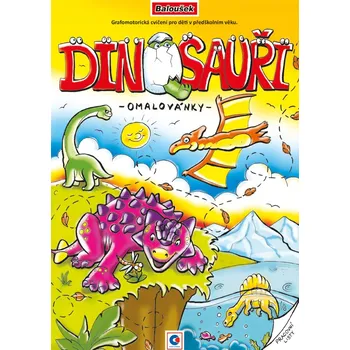 omalovánky Baloušek Tisk Omalovánka A4 - Grafomotorická - Dinosauři