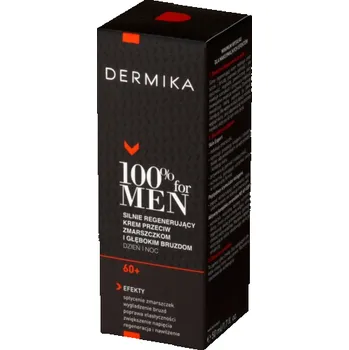 Pleťový krém Dermika DERMIKA 100% pro muže Silně regenerační krém proti vráskám a hlubokým brázdám 60+ den/noc 50 ml