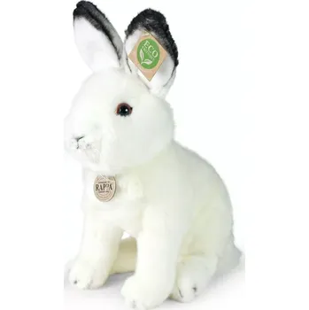 plyšák Rappa Plyšový zajíc polární sedící 30 cm ECO-FRIENDLY