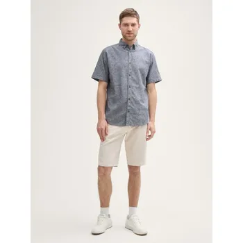 Pánská košile TOM TAILOR® PÁNSKÁ KOŠILE SE LNEM - NAVY L