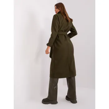 Dámský kabát Coat-TW-PL-BI-5312-1.31-khaki Och Bella hnědá 3298364