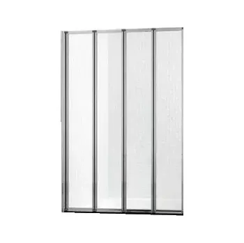 Vanová zástěna WellMall Dance 4 zástěna skládací 80 x 140 cm čirá