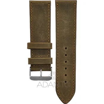 Řemínek na hodinky Prodloužený kožený řemínek na hodinky 26 mm hnědý