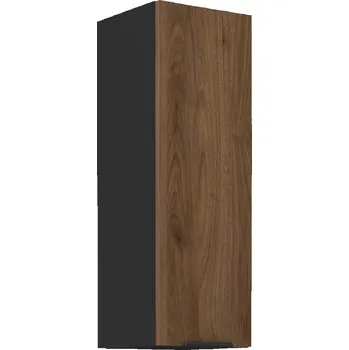 Obývací stěna Horní skříňka, ořech okapi/černá, MENZO 30 G-90 1F