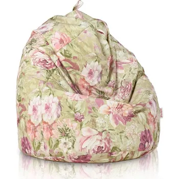 Sedací pytel Sedací vak pastelové květiny