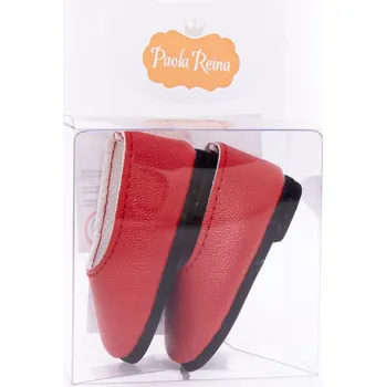 Doplněk pro panenku Botičky pro panenku Paola Reina a Minikane 32 cm - Red Ballerinas