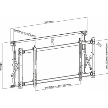 Televizní držák Uchwyt do TV 46-52 Digital Signage MC-845