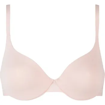 Podprsenka Dámská hladká vyztužená podprsenka DIM INVISIFREE PADDED BRA - DIM - světle růžová 75 A