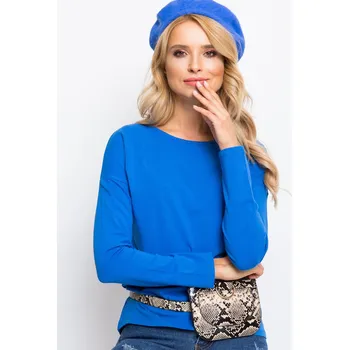 Dámská halenka Blouse-RV-BZ-5121.24P-dark blue BASIC Feel Good světle modrá 3290650