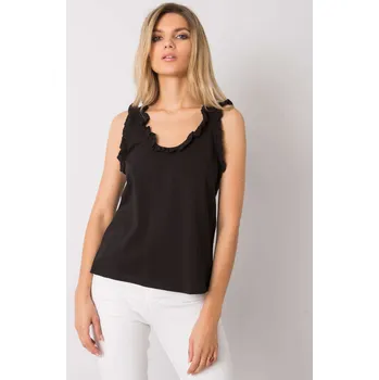 Oblečení a móda Top-RV-TP-6931.07-black RUE PARIS hnědá 3292683