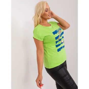 Dámská halenka Blouse-RV-BZ-8969.92P-lime green RELEVANCE světle zelená 3301031