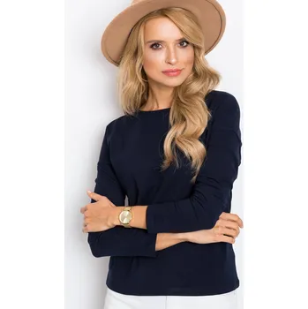 Dámská halenka Blouse-RV-BZ-5121.28P-navy blue BASIC Feel Good černá 3290780