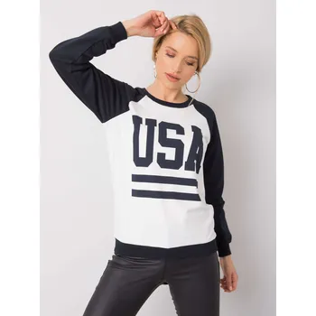 Cizojazyčná kniha Sweatshirt-DS-BL-1111.06P-white-navy blue RUE PARIS Other 3291455