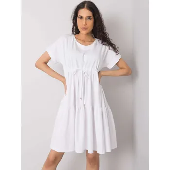 Dámské šaty Dress-RV-SK-6761.68-white RUE PARIS bílá 3293569