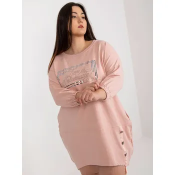 Dámská tunika Tunic-RV-TU-7505.15-light pink RELEVANCE růžová 3297164