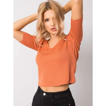 Cizojazyčná kniha Blouse-234-BZ-BS142.11-dark orange RUE PARIS oranžová 3291226