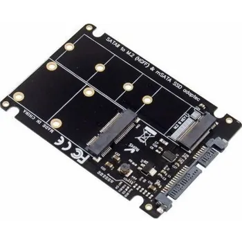SSD disk MicroConnect Adaptér 2,5" SATA na M.2 nebo mSATA SSD (MC-SSDSATACONV)