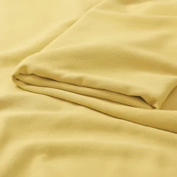 Přírodní látka ze lněné směsi - žlutá 300 cm