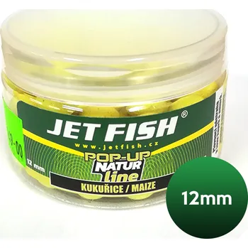 Boilies JET FISH - POP UP Boilie NATUR line 12mm - Kukuřice