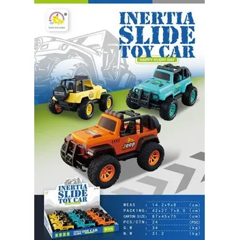 autíčko Auto džíp terénní na setrvačník 14 cm