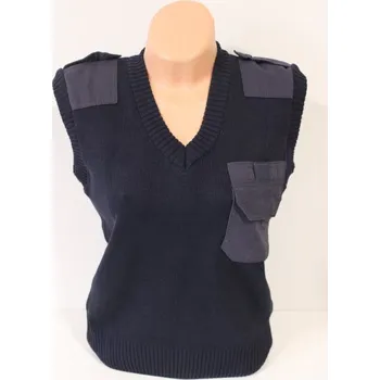 Pánská vesta Vesta pletená XENA - modrá Velikost: 46/obvod hrudníku 92 cm