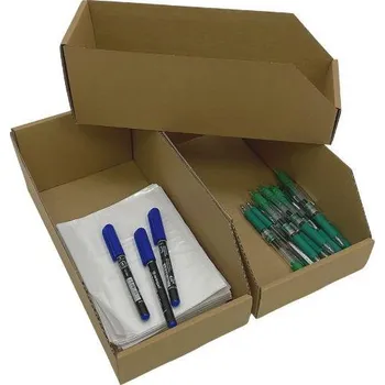 Úložný box Krabice, PŘÍRODNÍ HNĚDÁ, šuplík, střední, 30,5x14,7x10,8 cm, 1 kus