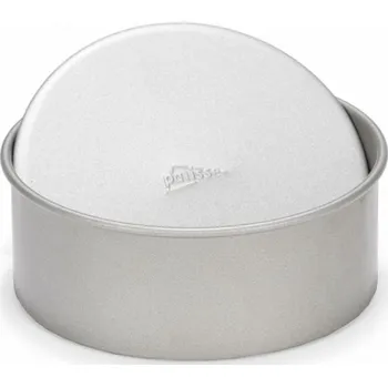 Forma na pečení Patisse Forma na bábovku s vysokým okrajem a volným dnem 18 cm, stříbrná ocel