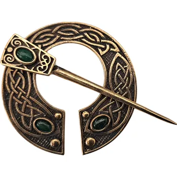 Karnevalový doplněk imago Plášťová spona s malachitem