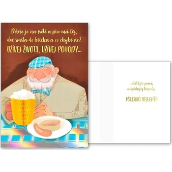 Albi Přání srdečné pro chlapa s pivem