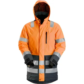 pracovní bunda Reflexní parka AW nepromokavá třída 3, oranžová vel. XS Snickers Workwear Velikost: L