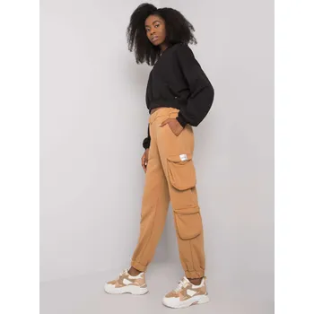 Sweatpants-RV-DR-7364.01P-camel RUE PARIS oranžová 3300246
