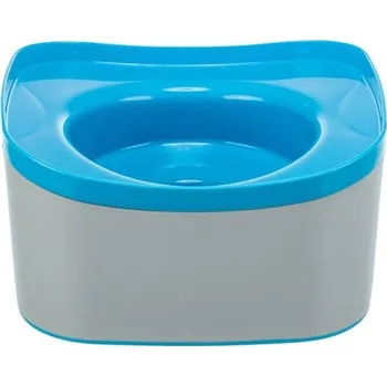 Miska pro psa TRIXIE Cestovní miska STRONG, 21 x 11 x 21 cm, tmavošedá/petrolejová