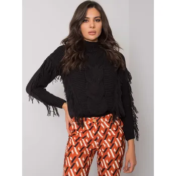 Dámský svetr Sweater-CA-SW-3744.08-black RUE PARIS černá 3300215