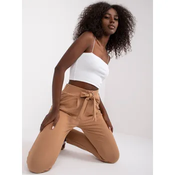 Sweatpants-RV-DR-7459.01X-camel RUE PARIS hnědá 3294734
