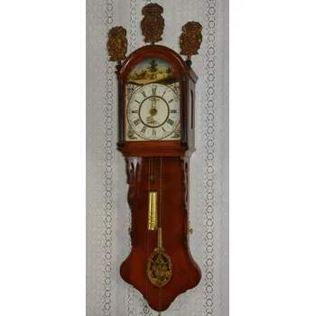 Hodiny Starožitné závažové hodiny - originál s budíkem