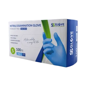 Rukavice na úklid Rukavice vyšetřovací nitrilové vel.S 100ks, bez pudru
