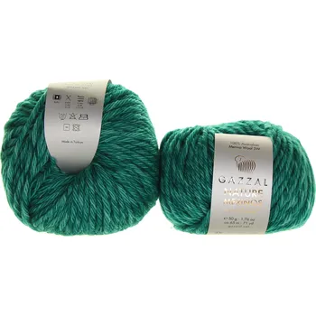 Příze Gazzal Nature & Merinos 8302 smaragdová