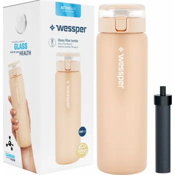 Láhev Wessper Skleněná láhev ActiveMax 680 ml béžová