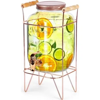 Dóza na potraviny Vilde Skleněná dóza s kohoutkem a stojánkem 4,2 l (139602)