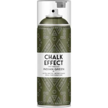 Barva ve spreji Akrylový sprej s křídovým efektem, INDIAN GREEN - KAPRADINOVÝ ZELENÝ, 400 ml, 1 kus